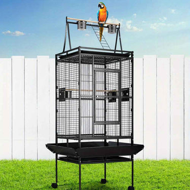 i.Pet Bird Cage Large Cages 173cm Parrot Aviary Stand-Alone Budgie Wheels Castor